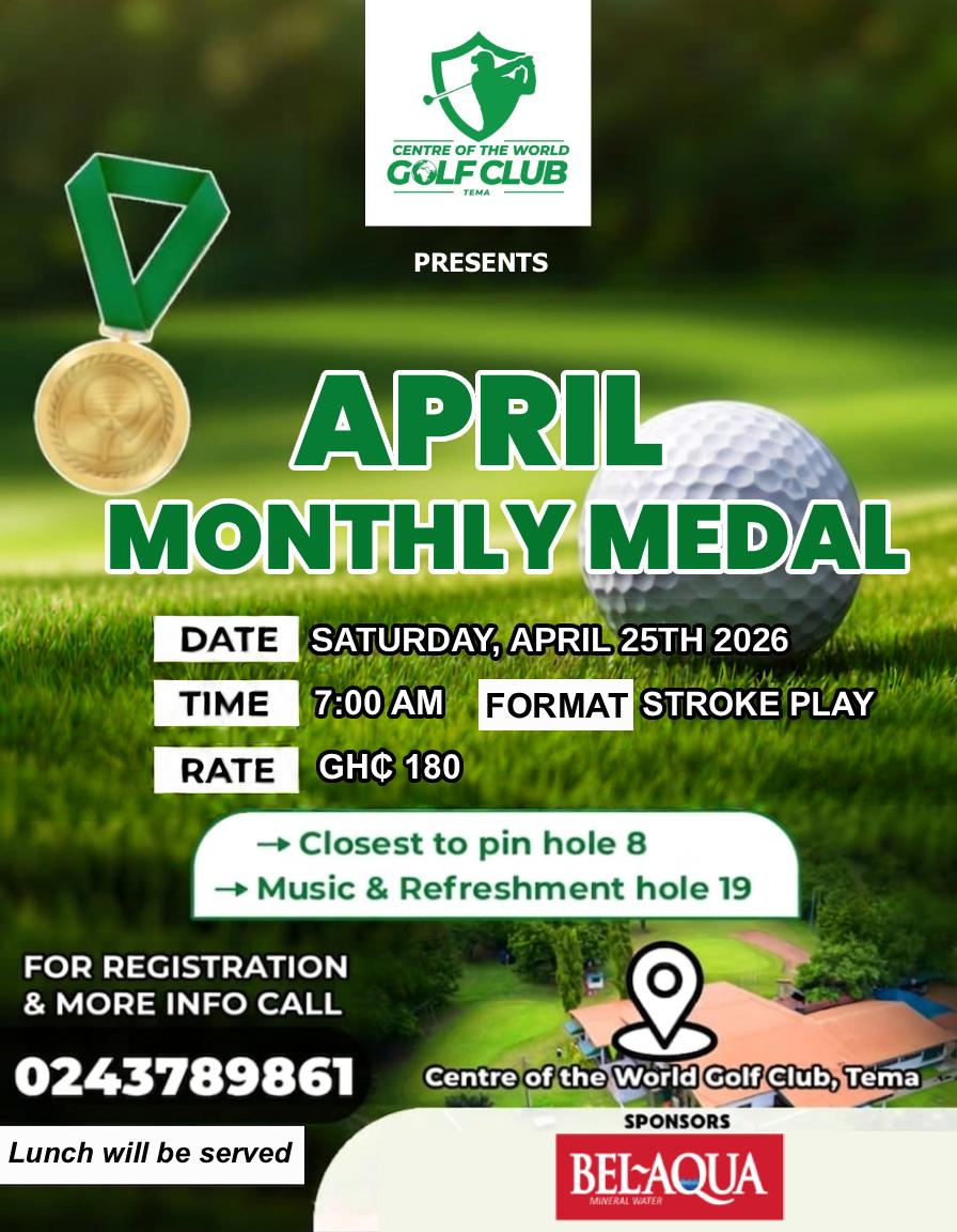 April Monthly Medal – Golf Tournament